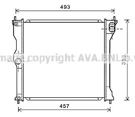 AVA QUALITY COOLING mt2243 -  Радиатор, охлаждение двигателя